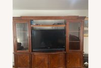 Contemporary Media Console with Glass Doors | Marjen of Chicago ...