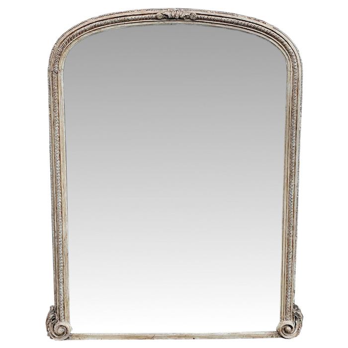 Antique mirror cabinet furniture with distressed frame