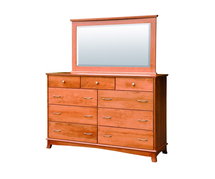 Handcrafted tall dresser furniture with crystal handles