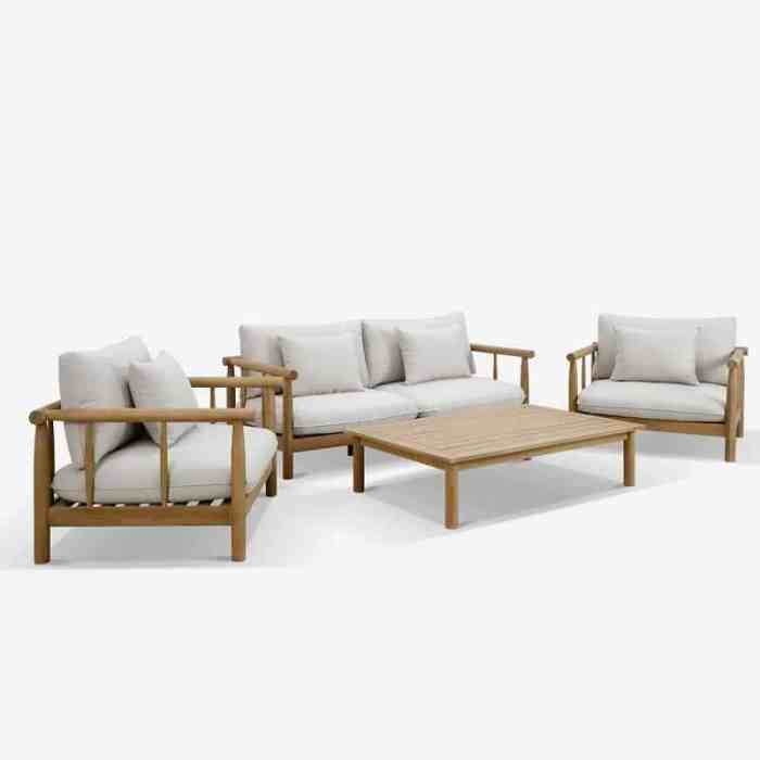Exclusive lounge set furniture with outdoor durability