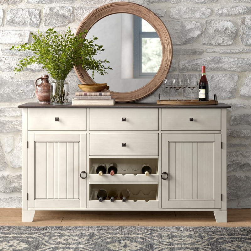 Bespoke sideboard buffet furniture with wine rack